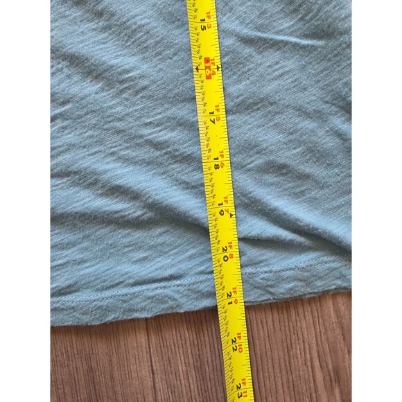 Talbots XL Blue Short Sleeve Top With Crochet Neckline - Picture 7 of 7